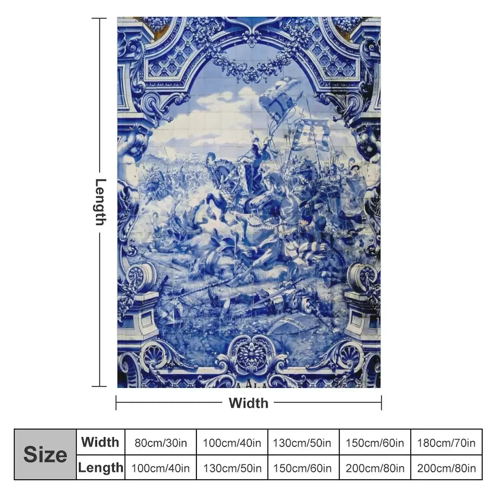 Wall of Tiles - HD - A alla dos Namorados (Lover s place) - Porto Station (Portugal) Throw Blanket Designers Blankets
