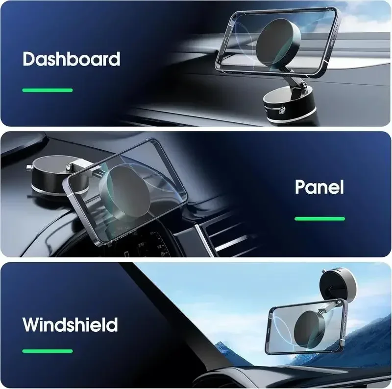 شفط مكنسة كهربائية مغناطيسية قابلة للتعديل - بدون استخدام اليدين لأسطح أملس لمرآة صالة الألعاب الرياضية في السيارة #2