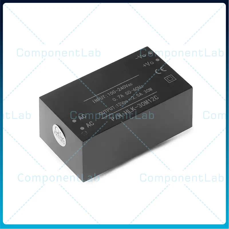 1-5pcs HLK-30M12C AC-DC Isolated Power Supply Module 220V to 12V 2.5A 30W Built-in EMC Stabilized Converter Board