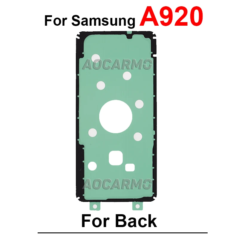 Autocollant pour Samsung Galaxy A40, A41, A50, A51, A52, A60, A70, A71, A72, A80, A730, A750, A920, couverture arrière, ruban adhésif, colle