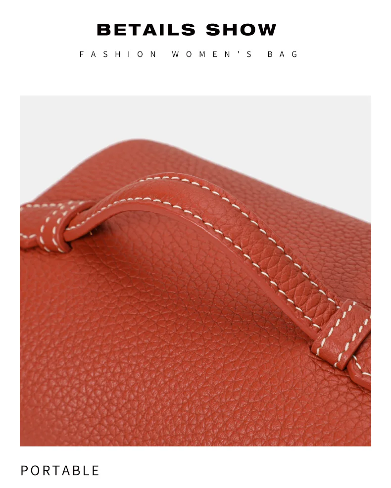 Aidanni Echtleder-Lunchbag für Damen, 2026 Neue Mini Tragbare Kosmetiktasche mit Reißverschluss, Aufbewahrungs- und Reise-Toilettentasche – Detail 16