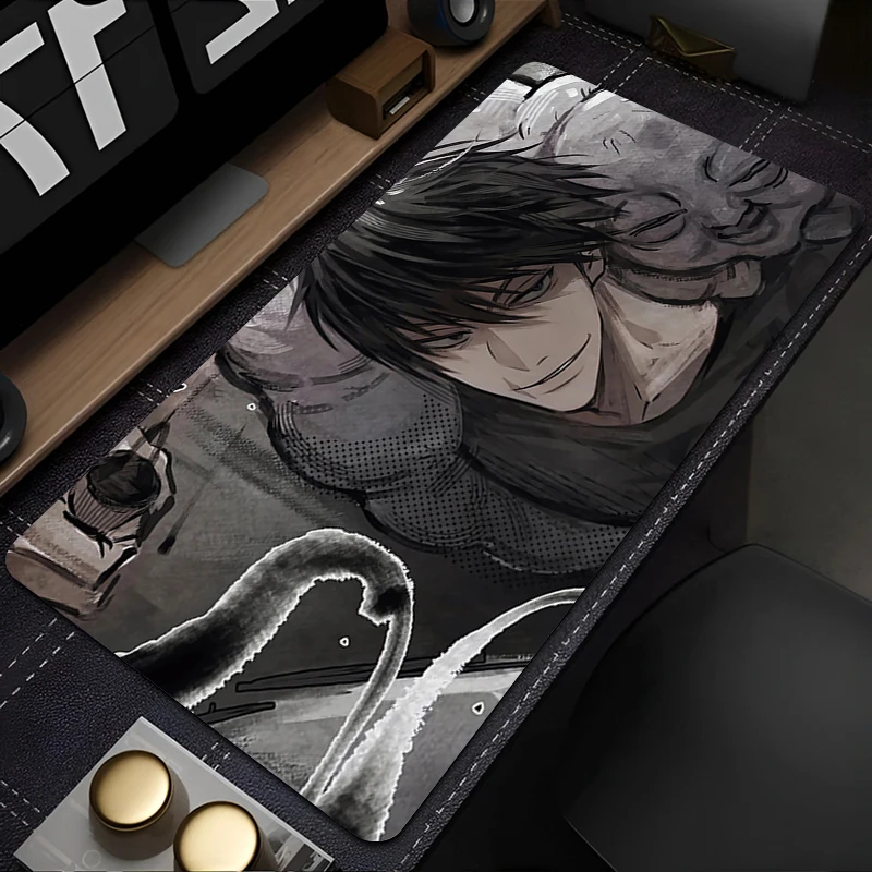 Mouse Pad Larger XXL Speed Mini Pc J-jujutsu Kaisen Toji Fushiguro Computer Keyboard Desk Mat Laptop Gaming Accessories Mousepad