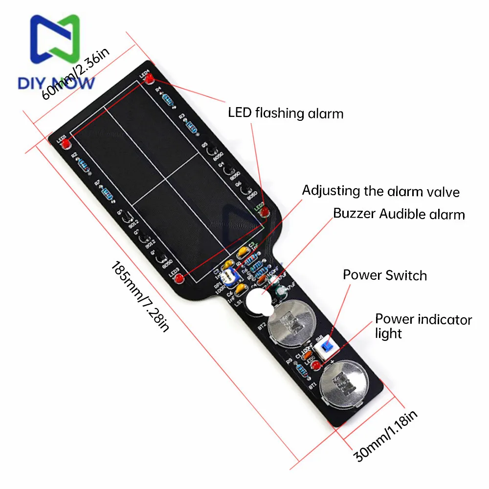 DC3-5V Handheld Metal Detector Module Detector Welding Practice Bulk DIY Metal Detector Module Electronics Kit