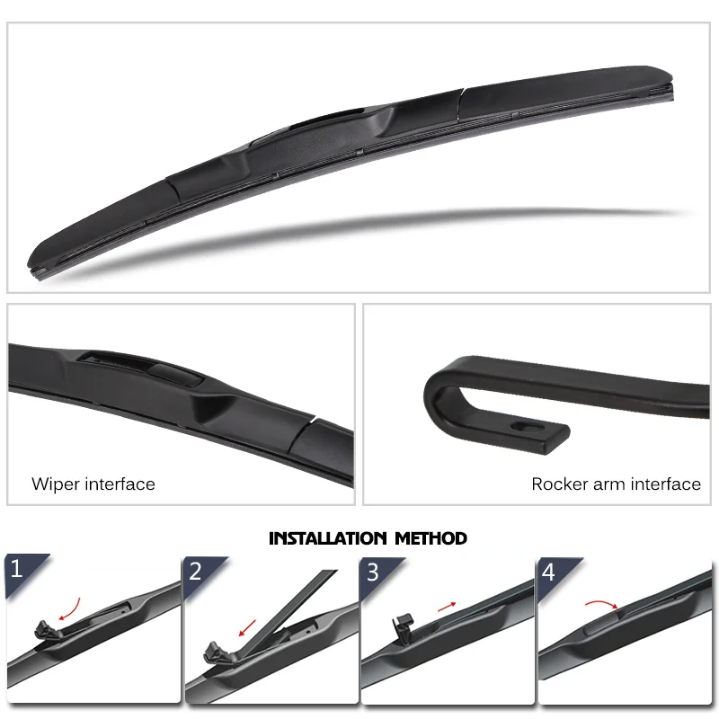 

For Audi TT 8N ROADSTER QUATTRO MK1 RHD LHD 21"+21" 1998-2003 Front Car Wiper Blade Fit U Hook Arm Windshield Windscreen Wipers