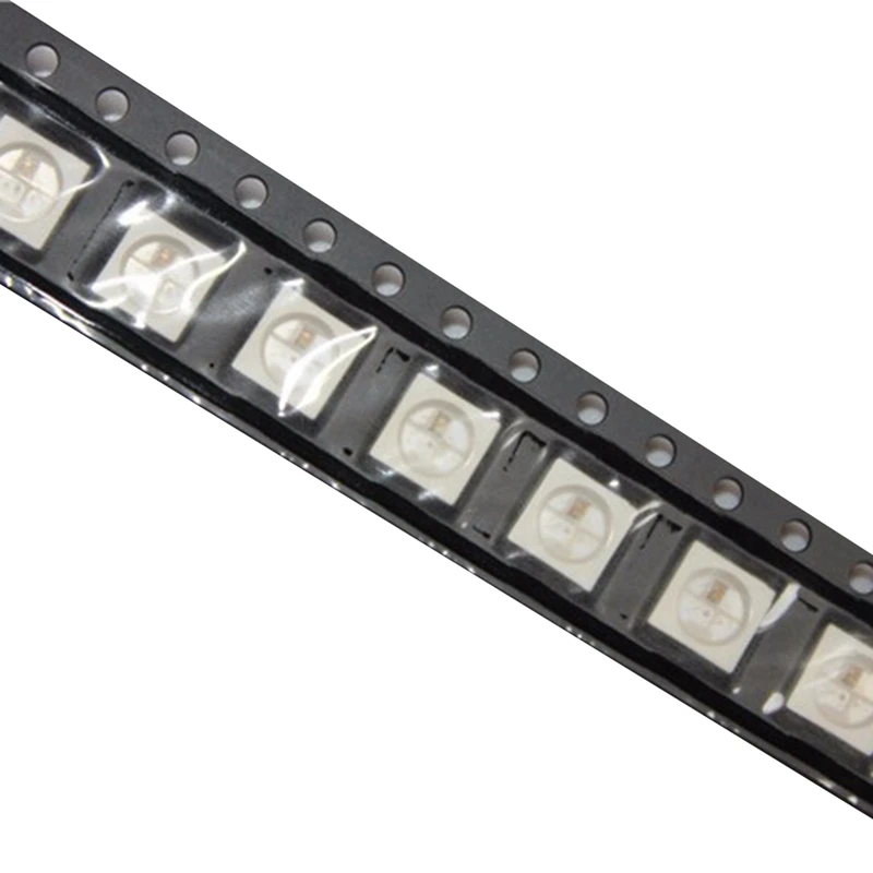 WS2812B (4pin) Chip LED, 500 RGB SMD versi putih WS2812 piksel Digital dapat disesuaikan secara individual DC 5V 5050 buah