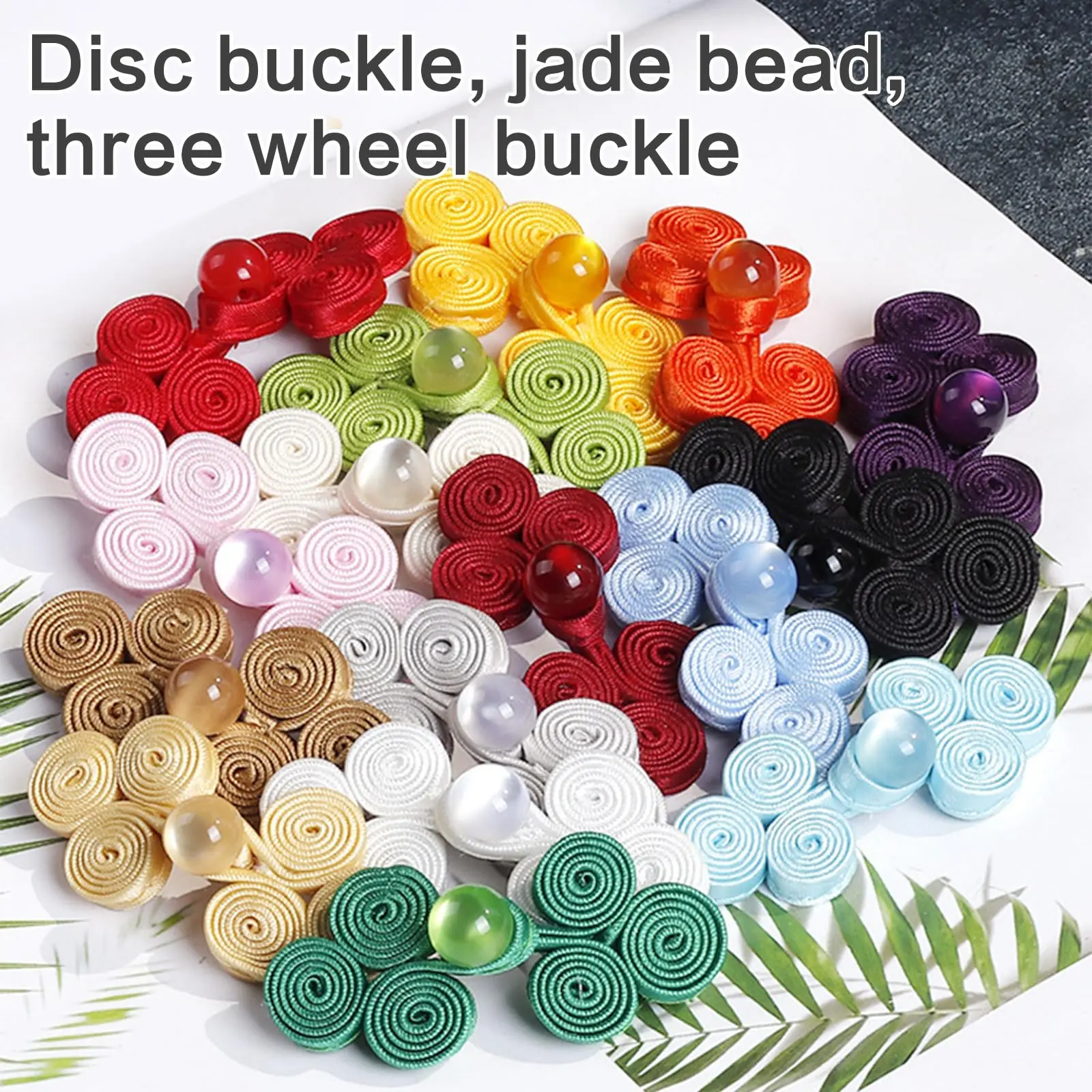 5Pairs Handmade Chinese Knot Button Closure Ribbon Fastener Cheongsam Costume Tang Suit DIY Sewing Craft Accessories