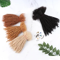 Orientfashion Textured Coiled Tips Curly Ends Locs Human Hair Natural Black Can Be Colored Extensions Small Size Soft Dreadlocks