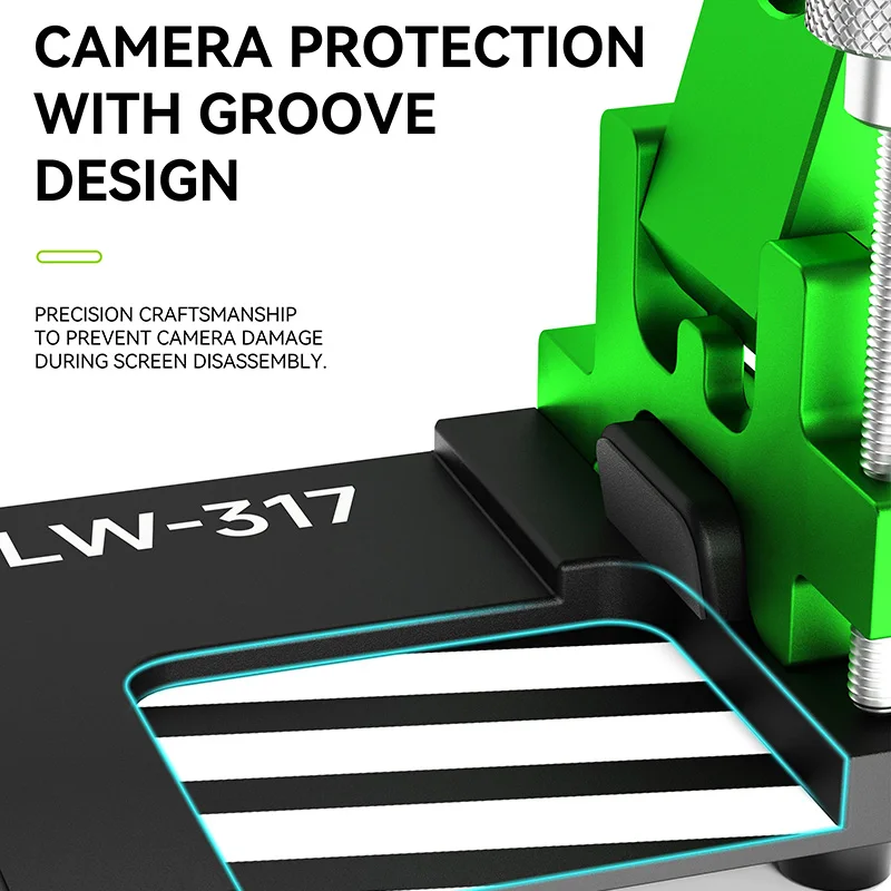 Imagem -02 - Luowei Lcd Screen Separator Braçadeira de Remoção Livre de Aquecimento Poderosa Ventosa para Iphone Glass Disassembly Fixture Lw317