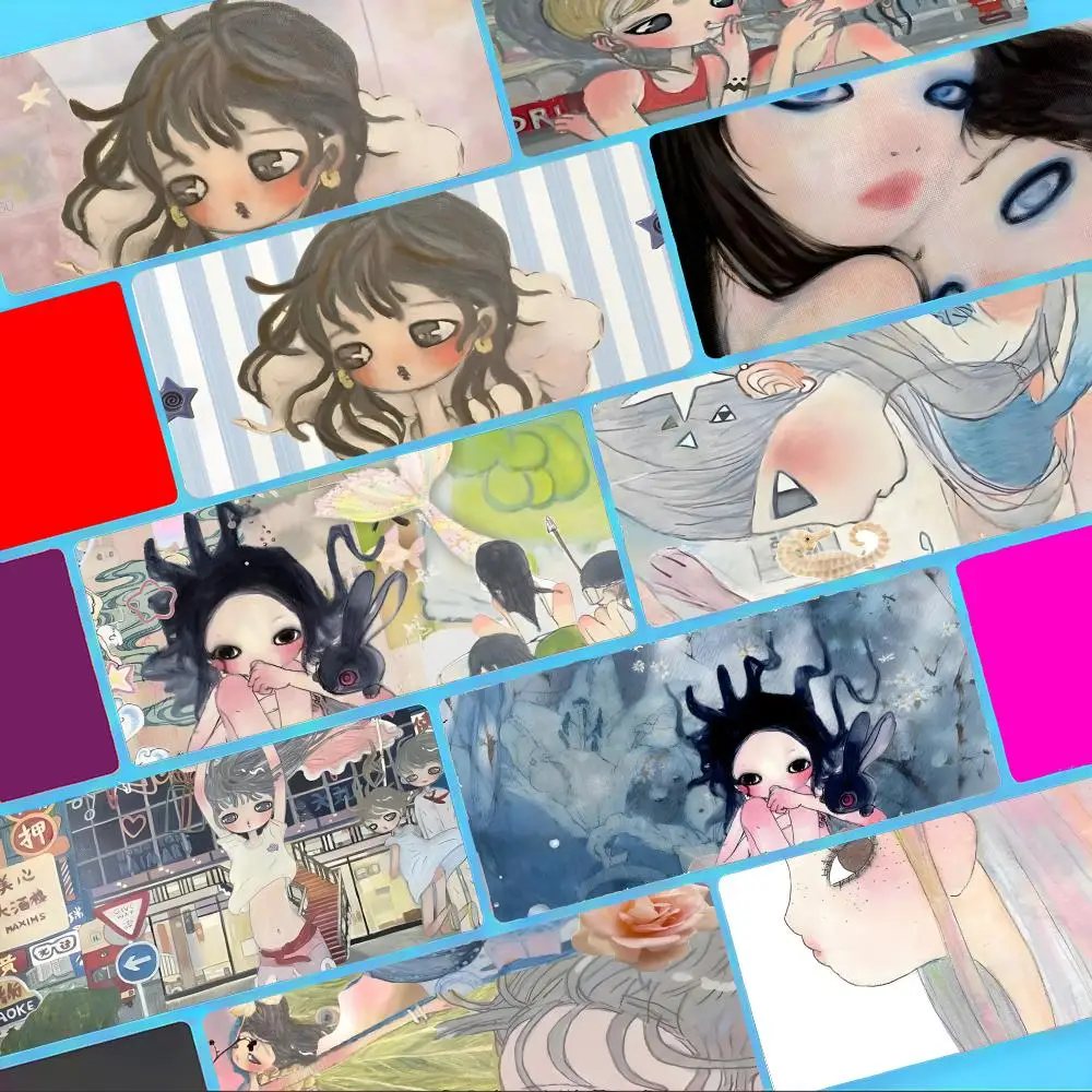 A-Aya Takano Mouse Pad Non-Slip Large Desk Mat Thick Stitched Edge Gaming Mousepad