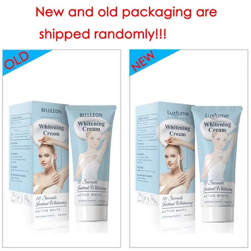 10 Seconds Instant Bellezon  Whitening Cream Underarm Armpit Whitening Cream Legs Knees Private Parts Body Whitening Cream 60ml