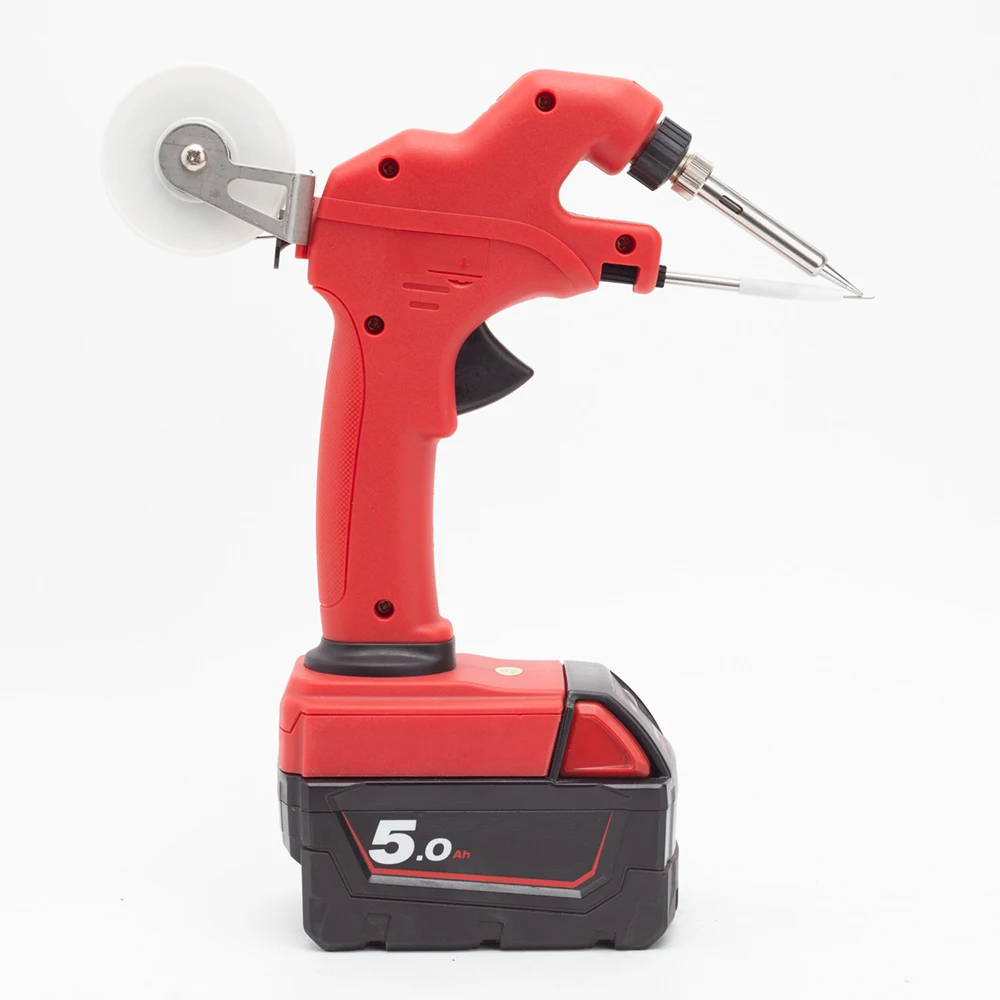Wireless Electric Soldering Iron Gun For Milwaukee 18V Lithium Battery Automatically Send Tin Gun Soldering Welding Repair Tool