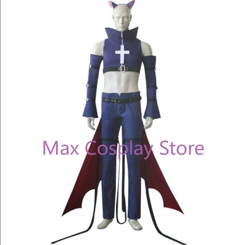 Max High Quality Anime Ikuto Tsukiyomi Black Lynx Uniform Cosplay Costume Clothes TX