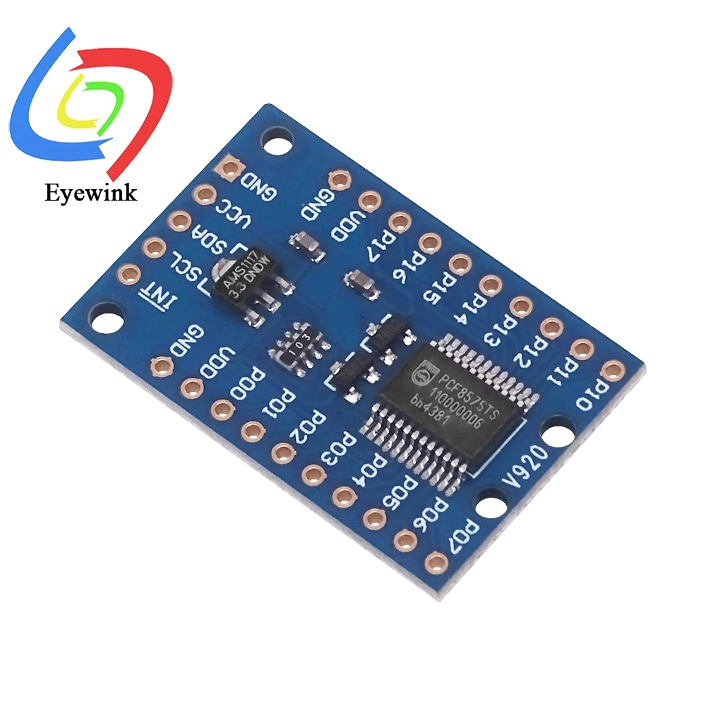 PCF8575 Module Expansion IO port Expander board DC 2.5-5.5V I2C communication control 16 IO ports For Arduino