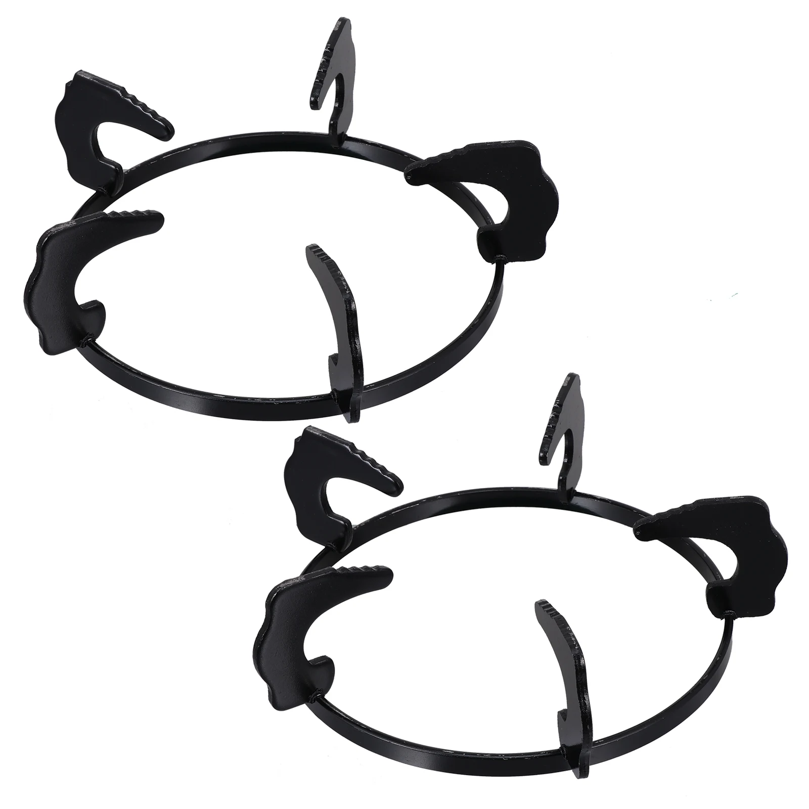 

2PCS Gas Stove Brackets Metal Pot Rack Cookware Support St Kitchen Accessories Round Stove Cookware Ring Pan Griddle barbecue