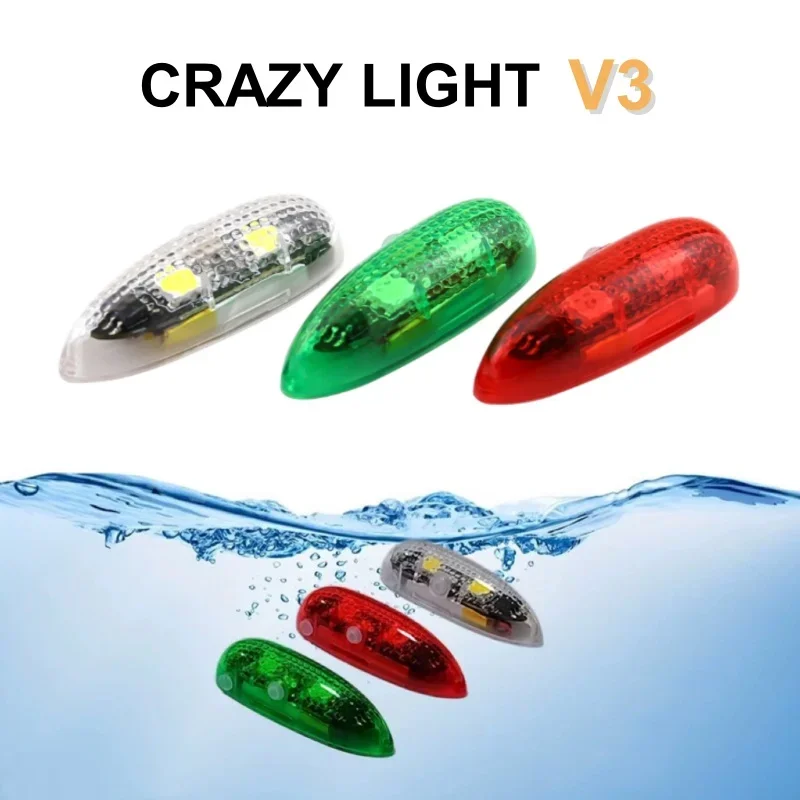 Waterproof Wireless Navigation Light 3 modes LED CRAZY LIGHT V3 For RC Aircraft Multiaxle Fixed-wing Night Flight Light