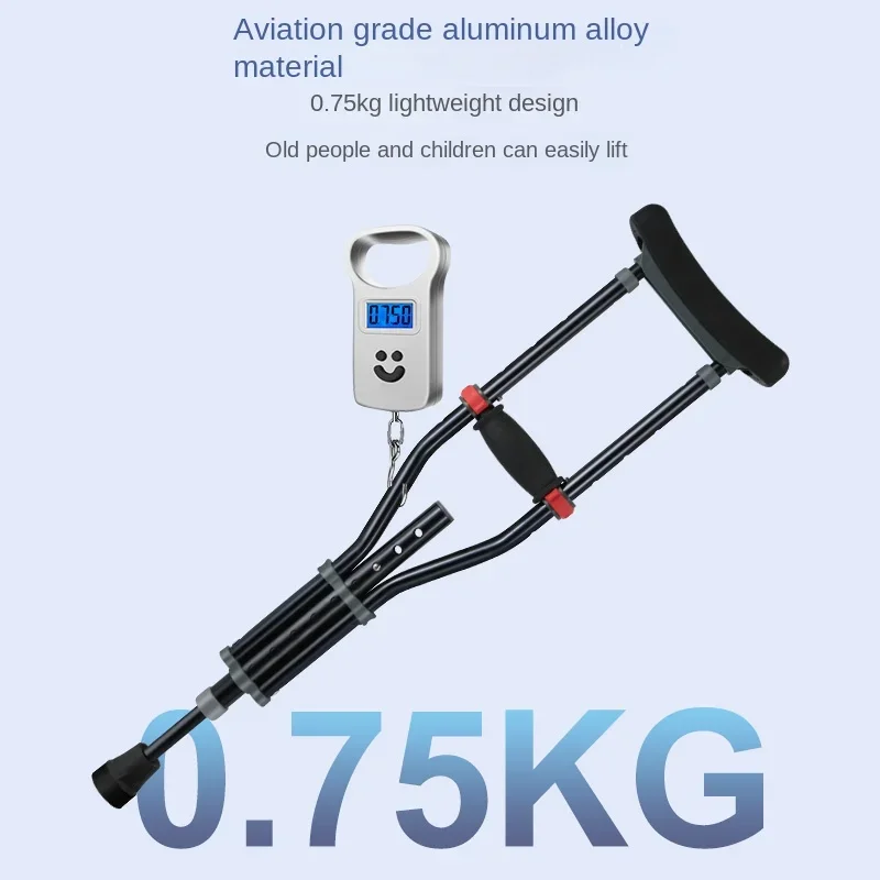 Children Fracture Walking Stick,Aluminium Alloy Double Crutches,Non-slip Underarm Crutch, Medical Crutches Rehabilitation Walker