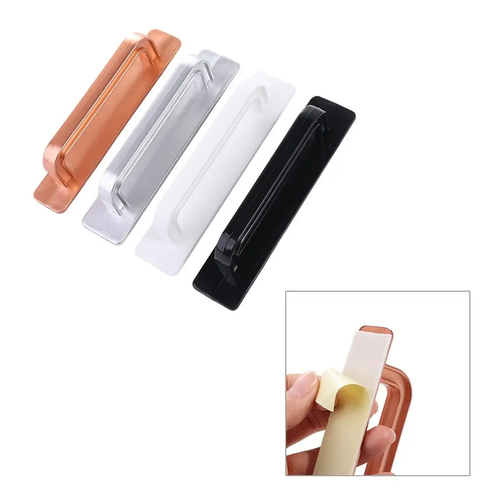 Minimalist Knobs Door Handle No punching Surface Mounted Door Pull Push-pull Self-adhesive Cabinet Handle Cupboard