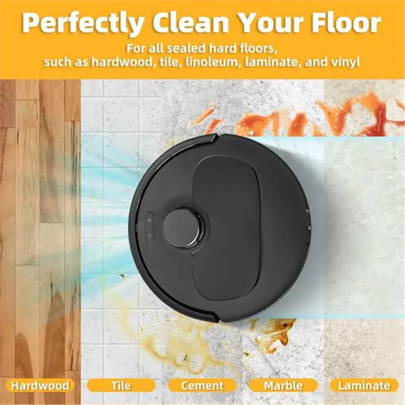YANA50I For Roborock QV 35A/Saros 10R/Q Revo/Qrevo S Robot Vacuum Cleaner Compatible 8 Pack Mop Pads Replacement Parts Accessory