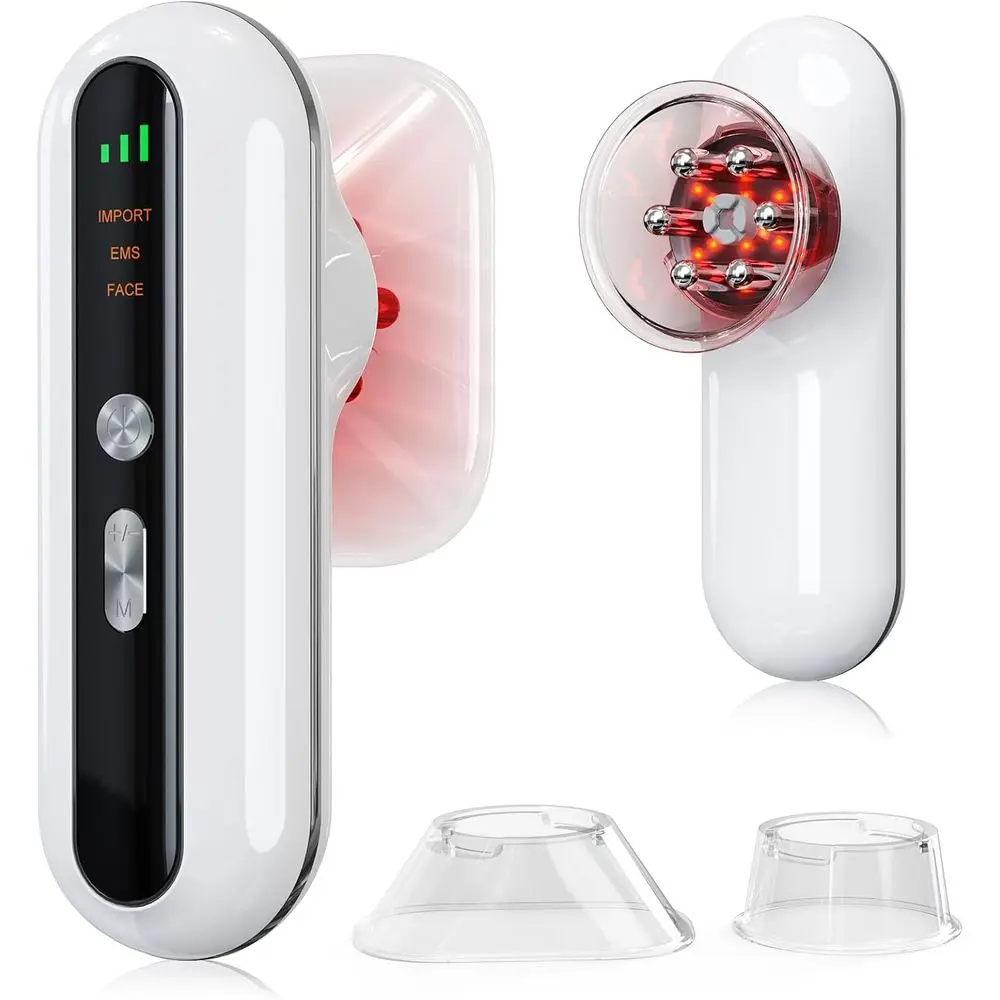 3-in-1 Multifunktions-Körperformungs-Massagegerät mit Rotlichttherapie und Elektrischem Schröpfen für Taille, Bauch, Arme, Hüften und Beine