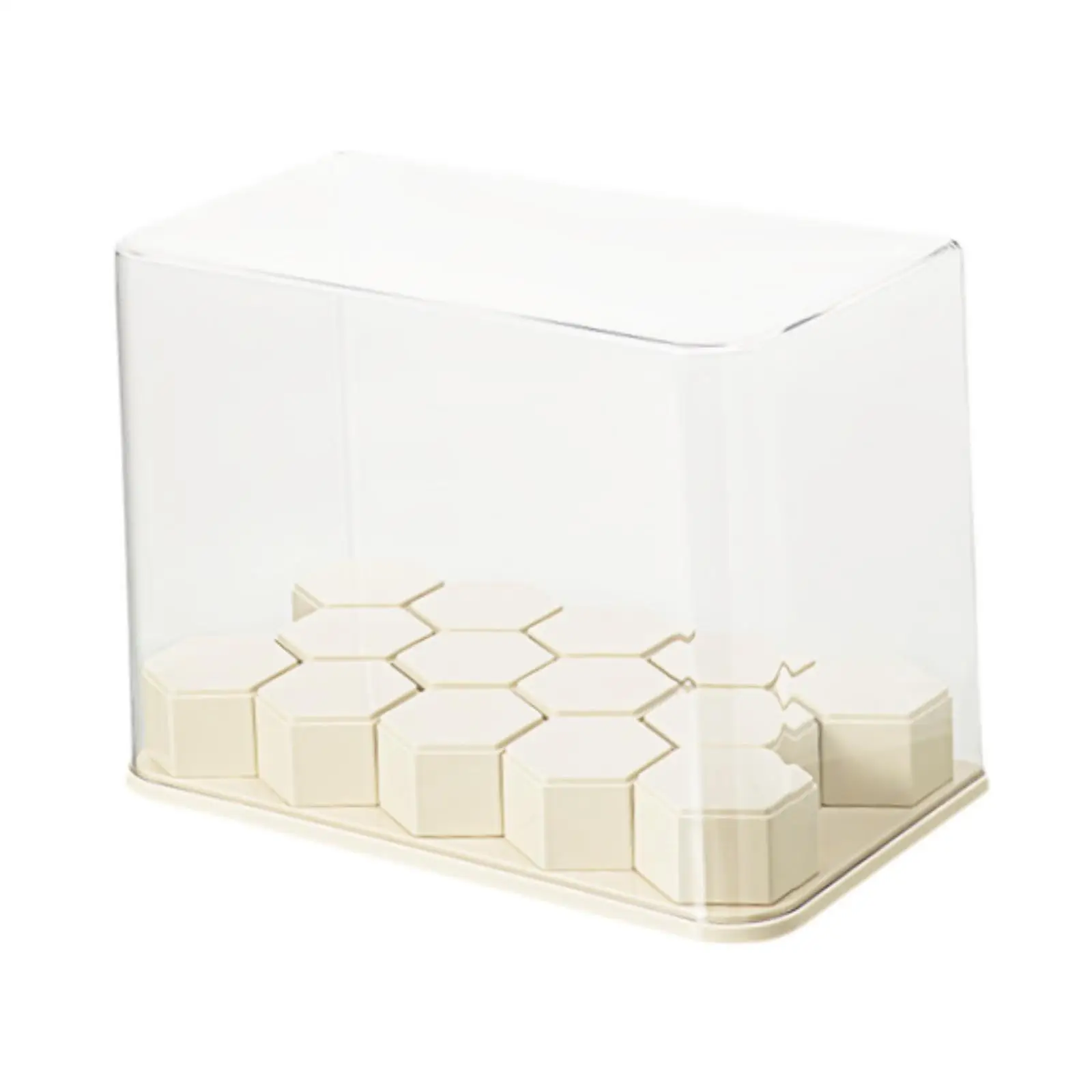 수집품을위한 디스플레이 케이스 인형 보관 상자 빌딩 블록이있는 소형 인형 인형 사무실 가정용 디스플레이 스탠드