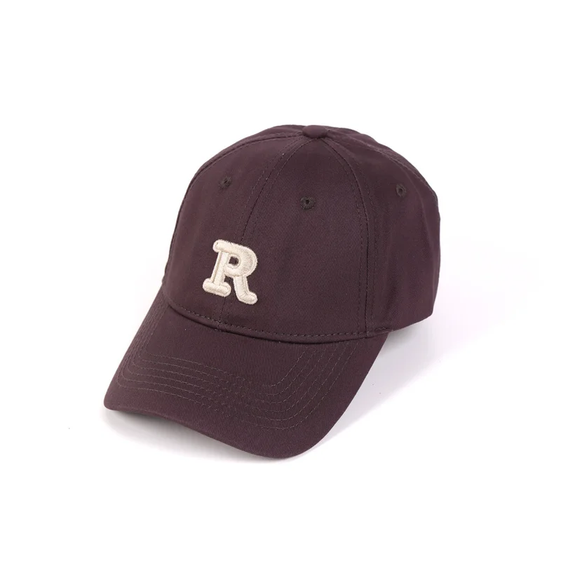 Letter R Solid Baseball Hat for Men and Women Fashion Printing Versatile Casual Sports Sunshade Outdoor Travel Accessories Hat