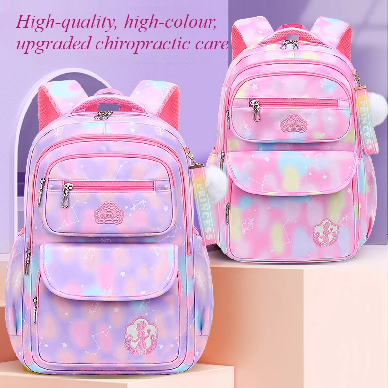 

Girl Backpack Kid School Bag Back Pack For Teen Girl Children Pink Schoolbag Kawaii Cute Waterproof Primary High Bagpack Class