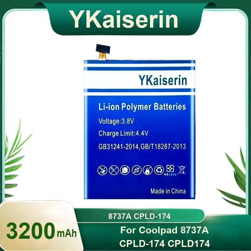 

For Coolpad 8737A Cpld-174 CPLD174 Mobile Phone Battery 3200Mah Reliable Replacement