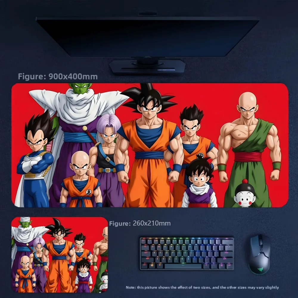 Animation Dragon Ball Series Leather Mouse Pad High Quality Non-slip and Dirt Resistant Decorative Table Mat Oversized Deskpad
