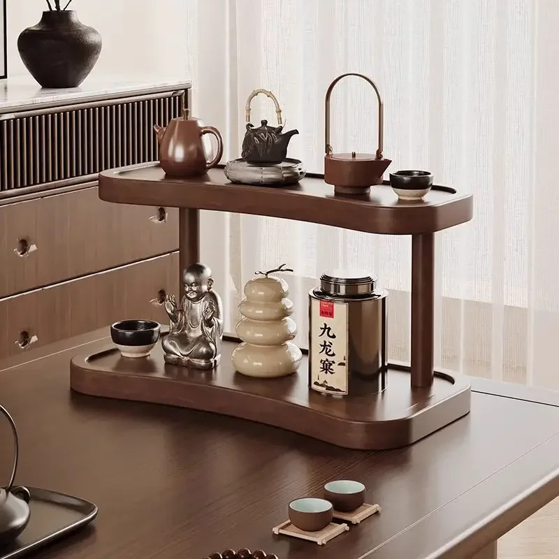 Exquisite Multi-functional Small tabletop rack Cafe Cosmetics Multi-layer storage rack Mug cup holder