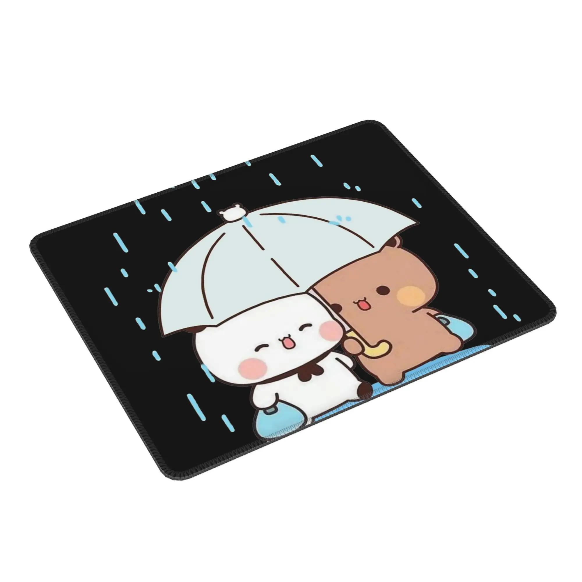 

Bubu and Dudu Gaming Mouse Pad Keyboard Desk Mat Panda and Bear Non-Slip Rubber Mousepad for Computer