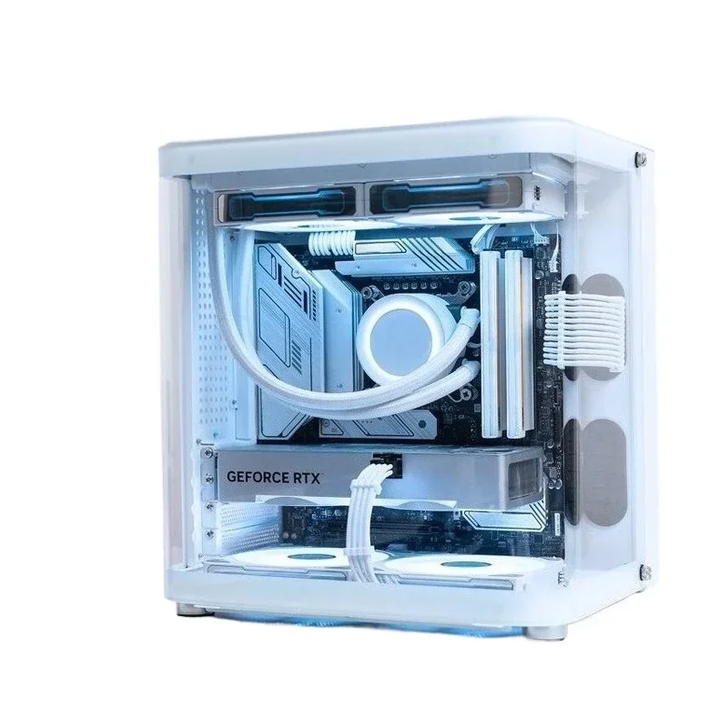 TK-1 White Sea View Room Small Host 9600X 4060Ti Portable Desktop ITX Mini Computer