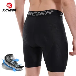 X-TIGER Cycling Underwear 5D Gel Pad Breathable Non-Slip Men Bike Shorts Shockproof Bicycle Underpant MTB Road Bike Riding Short