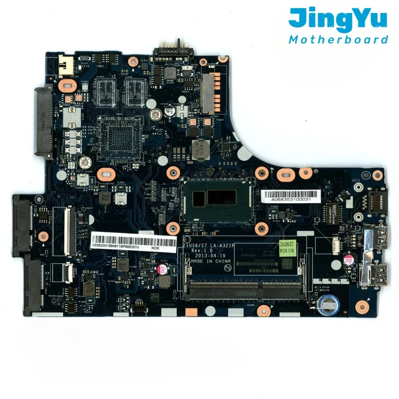 For Lenovo Ideapad S310 Laptop Motherboard  LA-A321P Mainboard  with CPU I3-4030 UMA 100% Tested Ok