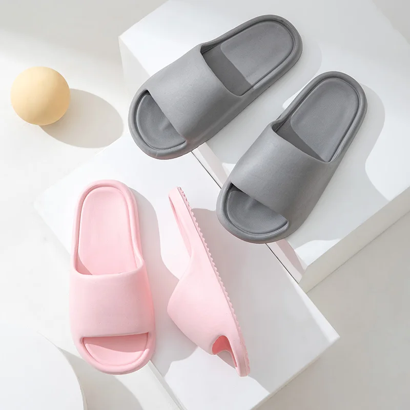 Soft Sole Eva Home Slippers Women Indoor Mute Non Slip Bathroom Slides Woman Lightweight Summer Beach Flip Flops Flat Sandals