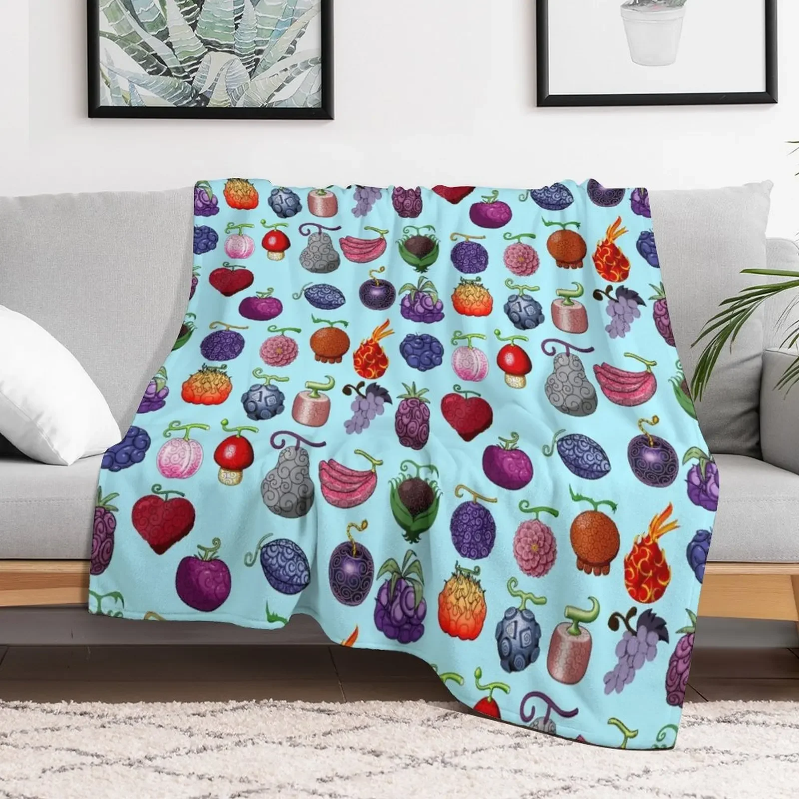 devil fruit pack Throw Blanket Kid'S Flannels decorative Decorative Sofa Blankets
