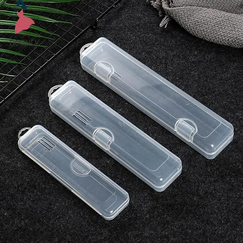 Organizador portátil de brochas de maquillaje, vajilla transparente con cubierta, caja de almacenamiento, accesorios de cocina