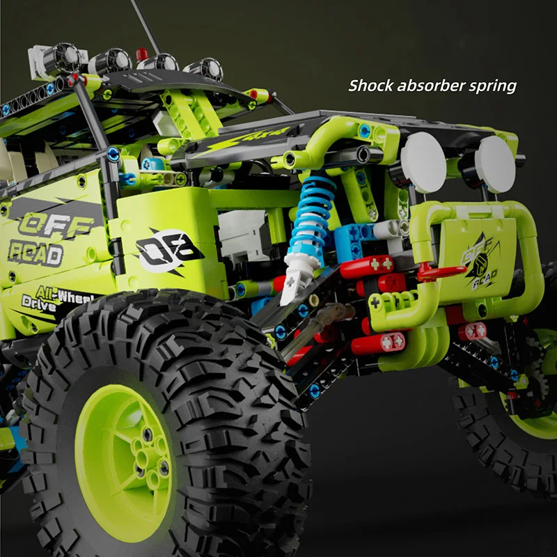 Coche de Control remoto ORV Radio 2,4 Ghz, bloques de construcción técnicos, modelo Monsters 4X4 Explorer, ladrillos de vapor, juguetes RC, vehículo todoterreno