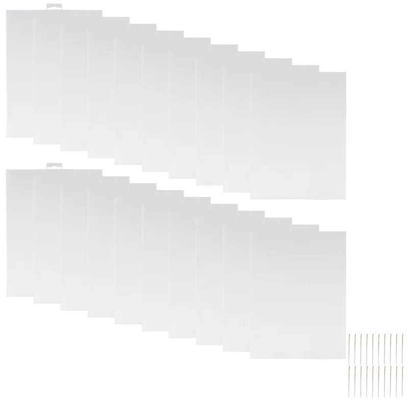 A53Q-15PCS 14 عدد من صفائح القماش الشبكية البلاستيكية، قماش خياطة بلاستيكية مثقوبة، قماش شبكي بلاستيكي، متين