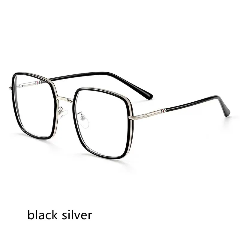 

56mm Ultra Light Square Comfortable Large Eyeglasses Pure Titanium Fashion Optical TR Prescription Glasses Frame Men 01271