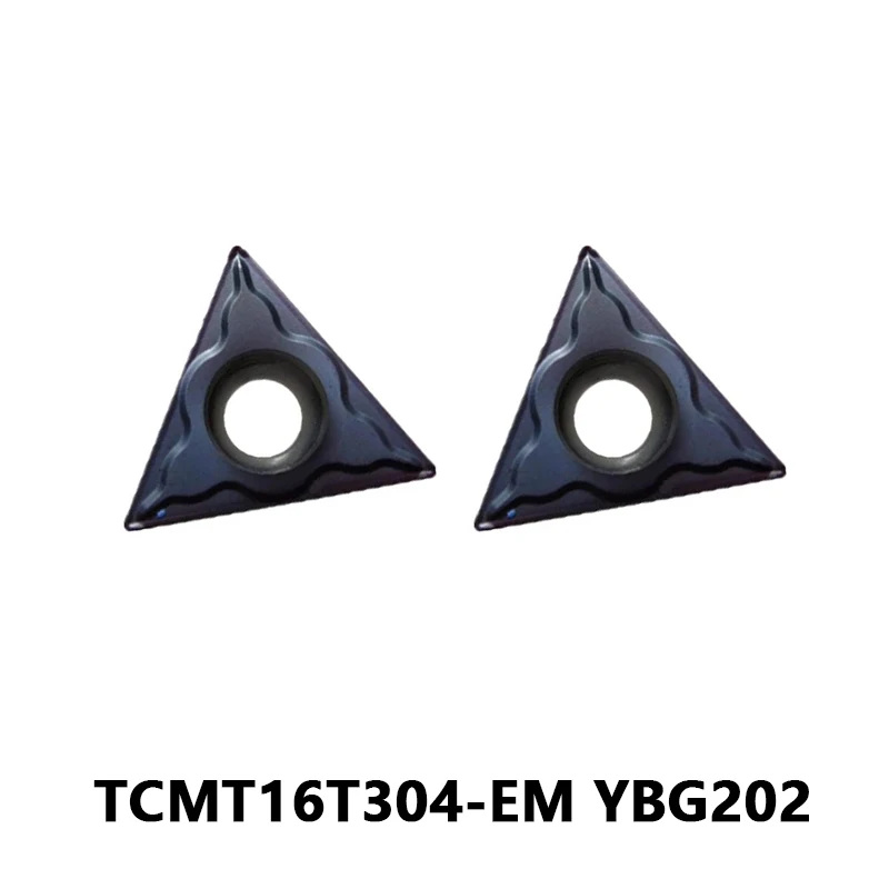 

TCMT16T304 TCMT16T304-EM YBG202 CNC Triangular Inserts Internal Turning Tool Turning Inserts TCMT 16T304 Lathe Cutting Tool