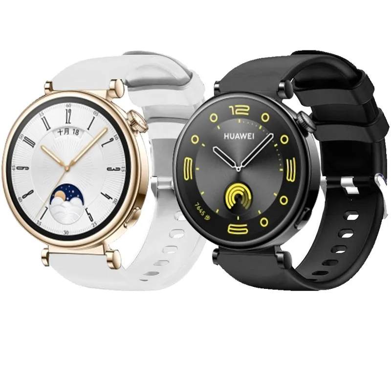 Silikon band für Huawei Uhr GT 4 41mm 18mm Band für Garmin Vorläufer 265s 255s ersetzen Armband Armband