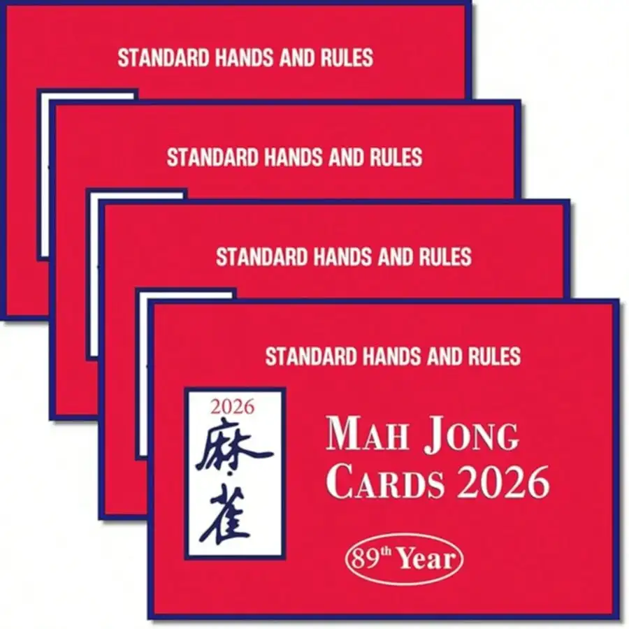 

YZTQ 2026 Mahjong Card Official Rules And Hands - 4 Pcs