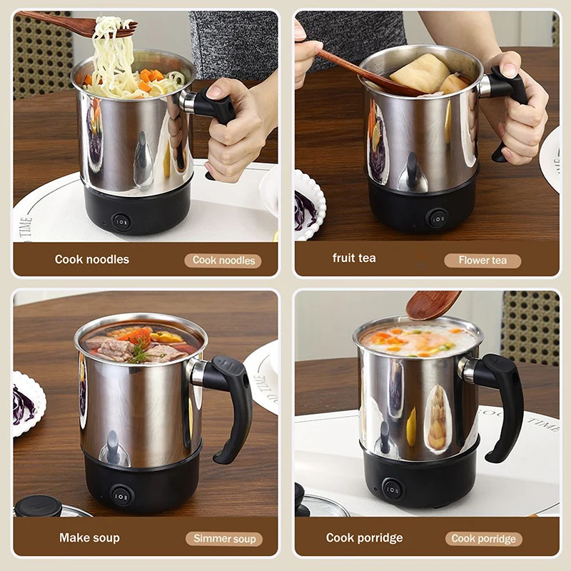 Mini Anti-Dry-Boil Electric Heating Cup 11/12/13/14cm Portable Travel Electric Kettle Home Kettle Electric Cooker Kettle