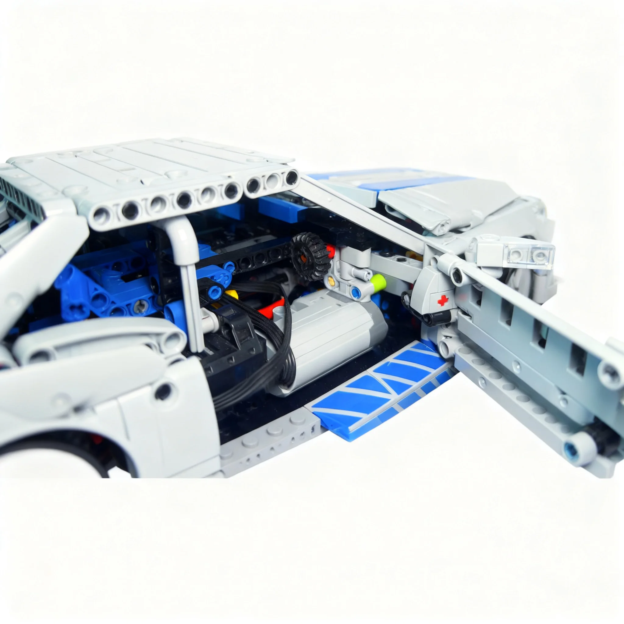 1359pcs MOC Technical Nissanes Skylines GT-R R34 RC MOD Model Building Blocks Christmas Gift Toys Construction Education Display