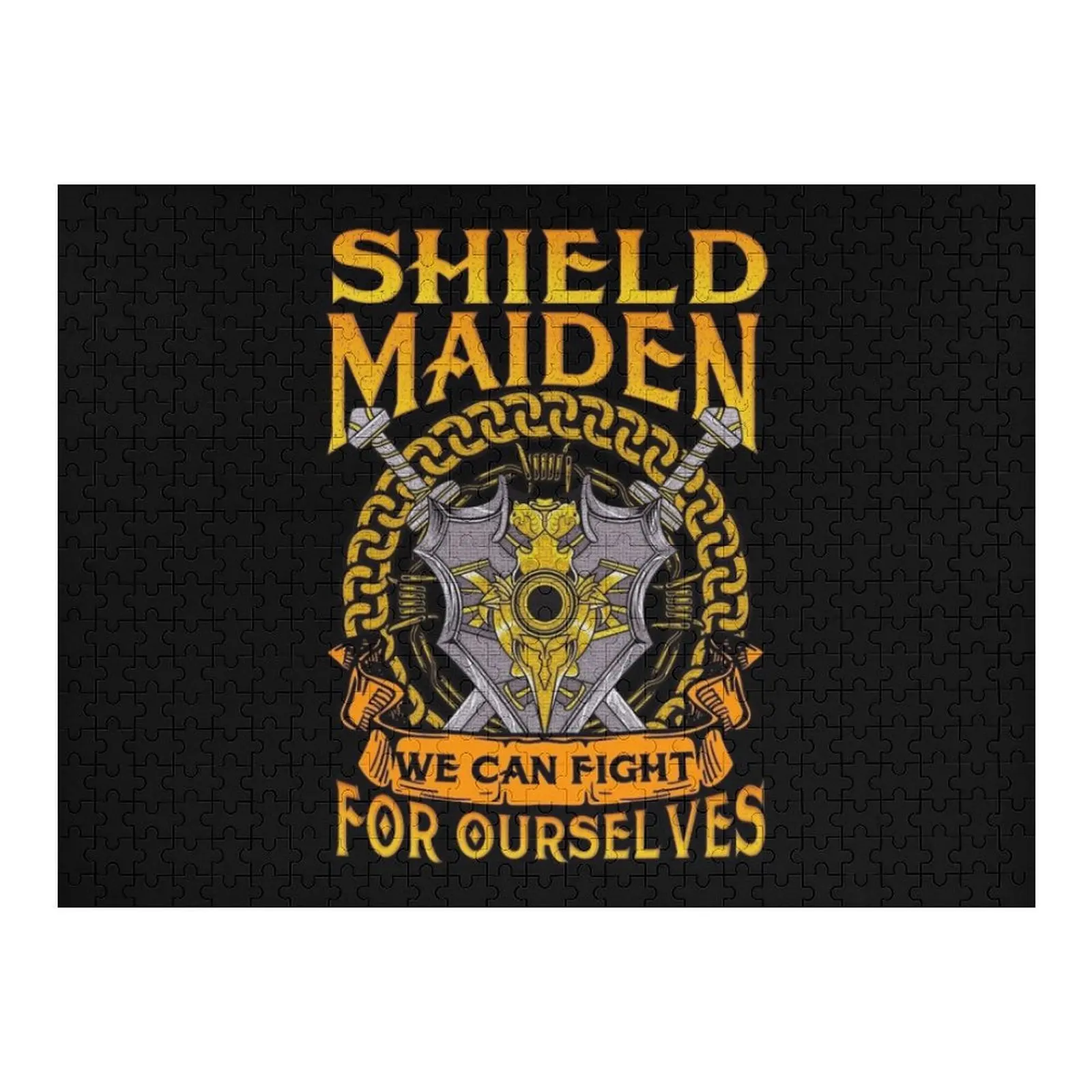

Shield Maiden We Can Fight For Ourselves Warrior Jigsaw Puzzle Personalized Gift Custom Photo Puzzle