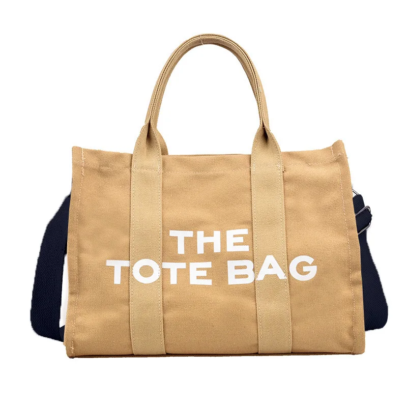 Bag Single Canvas Letter Shoulder Printed Large Capacity New Handbag For Woman Crossbody High-Quality Messenger Versatile Luxury