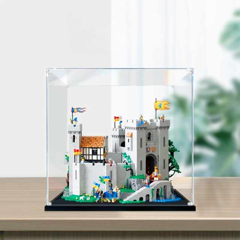 Acrylic Clear Display Case For Lego 10305 Lion Knights' Castle, Dust‑Proof Showcase Storage Box For Building Block Model
