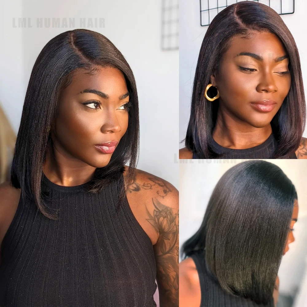 ياكي شعر طبيعي مفرود الباروكات قبل قطع 13x4 HD الدانتيل شعر مستعار أمامي باي باي عقدة 200% كثافة باروكة من شعر طبيعي قبل قطعها مع الطفل #5