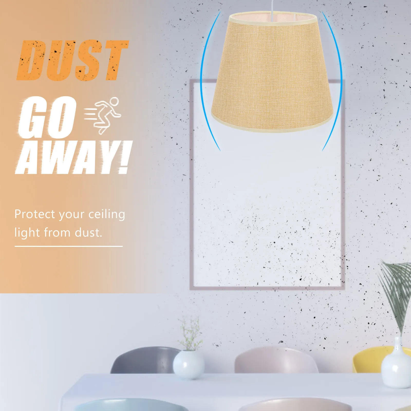 Delicate Cloth Lampshade Elegant Light Cover Lamp Protector for Wall Ceiling Floor Lamps Creates Natural Warm Atmosphere Home