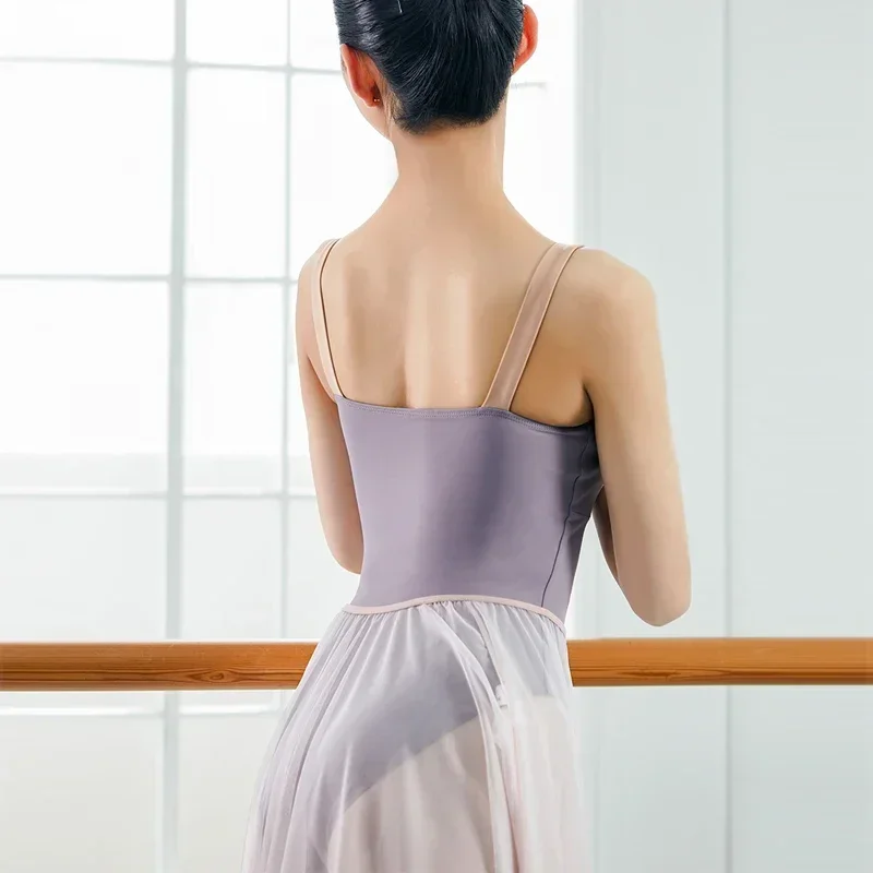 

Купальник балерины с широкими бретелями, базовая одежда для балета и танцев, тренировочный танцевальный купальник, тканевый купальник для фитнеса, боди на бретельках, женский